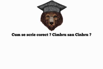 Cum se scrie corect ? Cimbru sau Cinbru ?