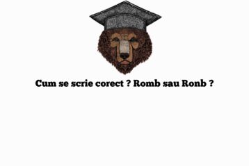 Cum se scrie corect ? Romb sau Ronb ?