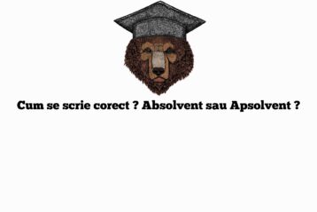 Cum se scrie corect ? Absolvent sau Apsolvent ?