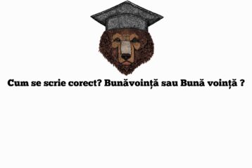 Cum se scrie corect? Bunăvoință sau Bună voință ?