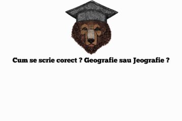 Cum se scrie corect ? Geografie sau Jeografie ?