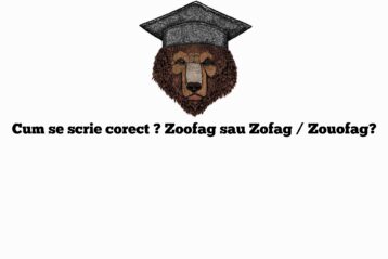 Cum se scrie corect ? Zoofag sau Zofag / Zouofag?