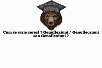 Cum se scrie corect ? Genuflexiuni / Genuflecsiuni sau Genoflexiuni ?