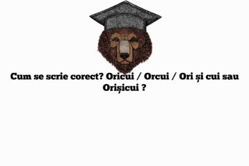 Cum se scrie corect? Oricui / Orcui / Ori și cui sau Orișicui ?