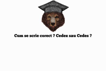 Cum se scrie corect ? Cedez sau Cedes ?