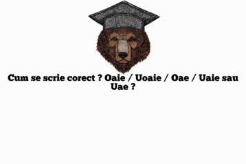 Cum se scrie corect ? Oaie / Uoaie / Oae / Uaie sau Uae ?