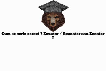 Cum se scrie corect ? Ecuator / Ecuoator sau Ecoator ?