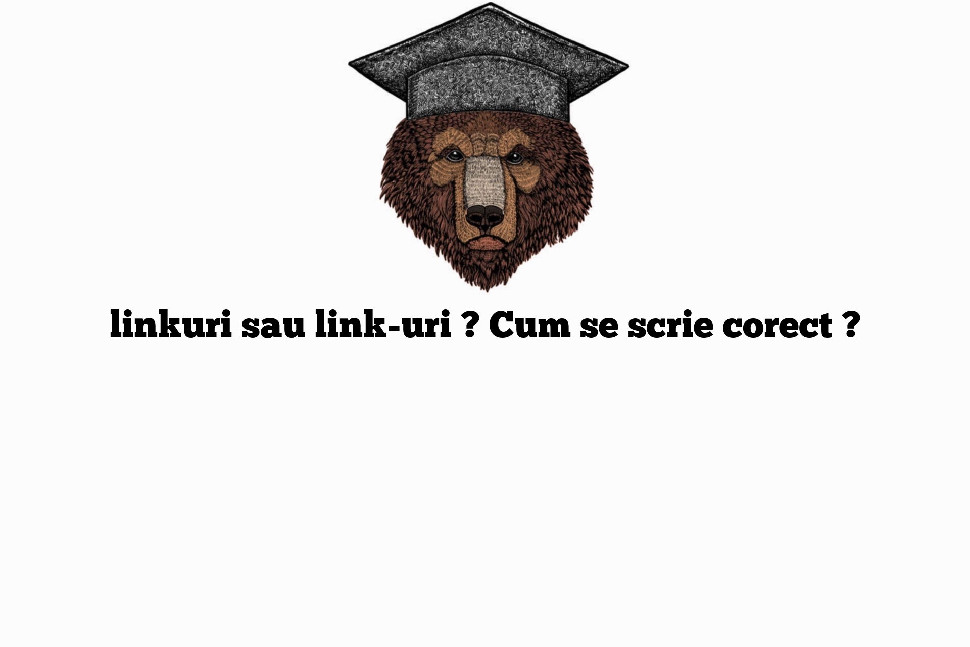 linkuri sau link-uri ? Cum se scrie corect ?