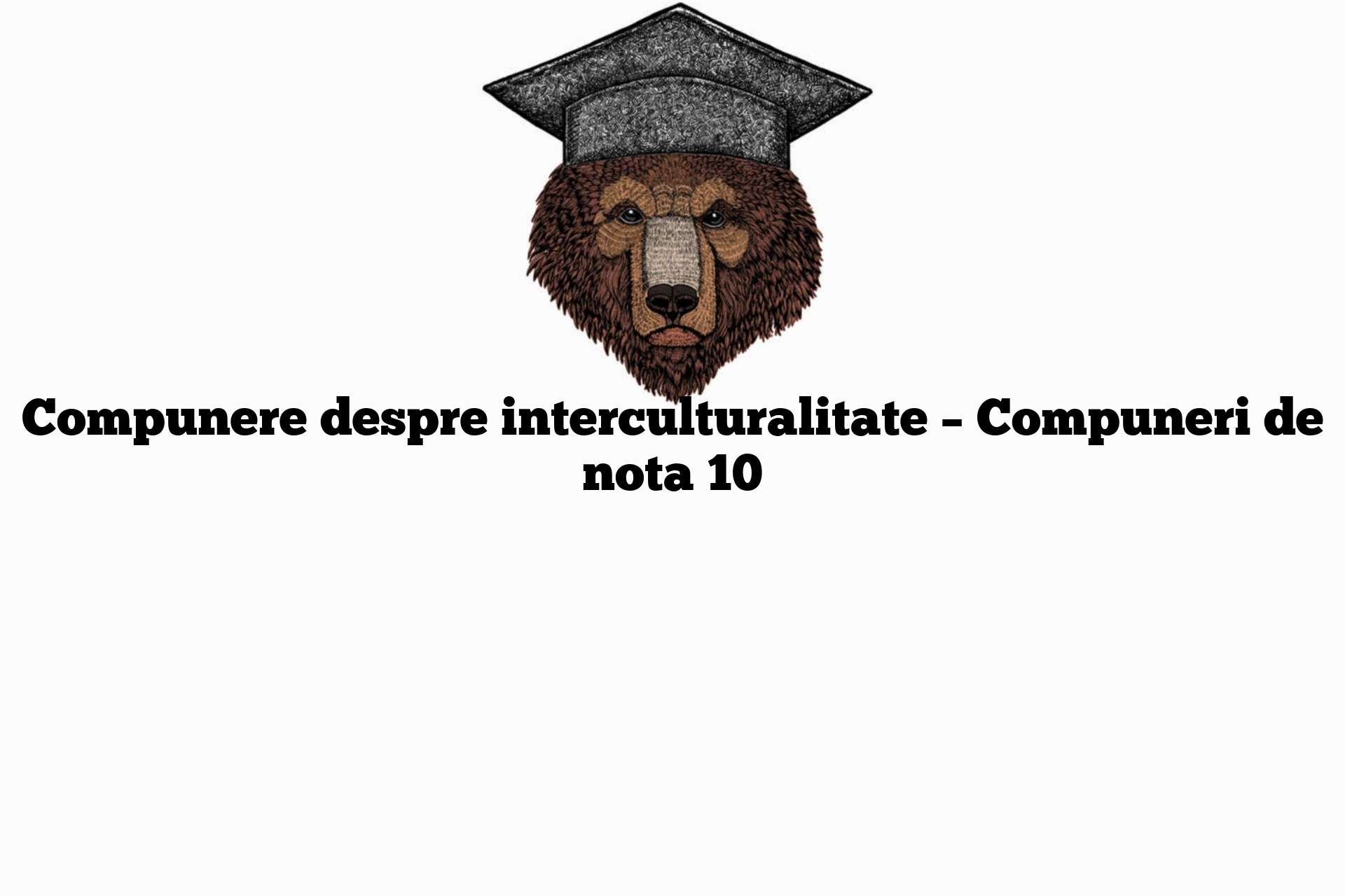 Compunere despre interculturalitate – Compuneri de nota 10