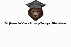 Dicționar de Vise – Privacy Policy și Disclaimer